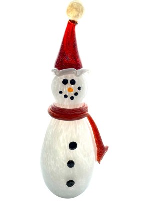 Santaman with Red and White Staright Hat